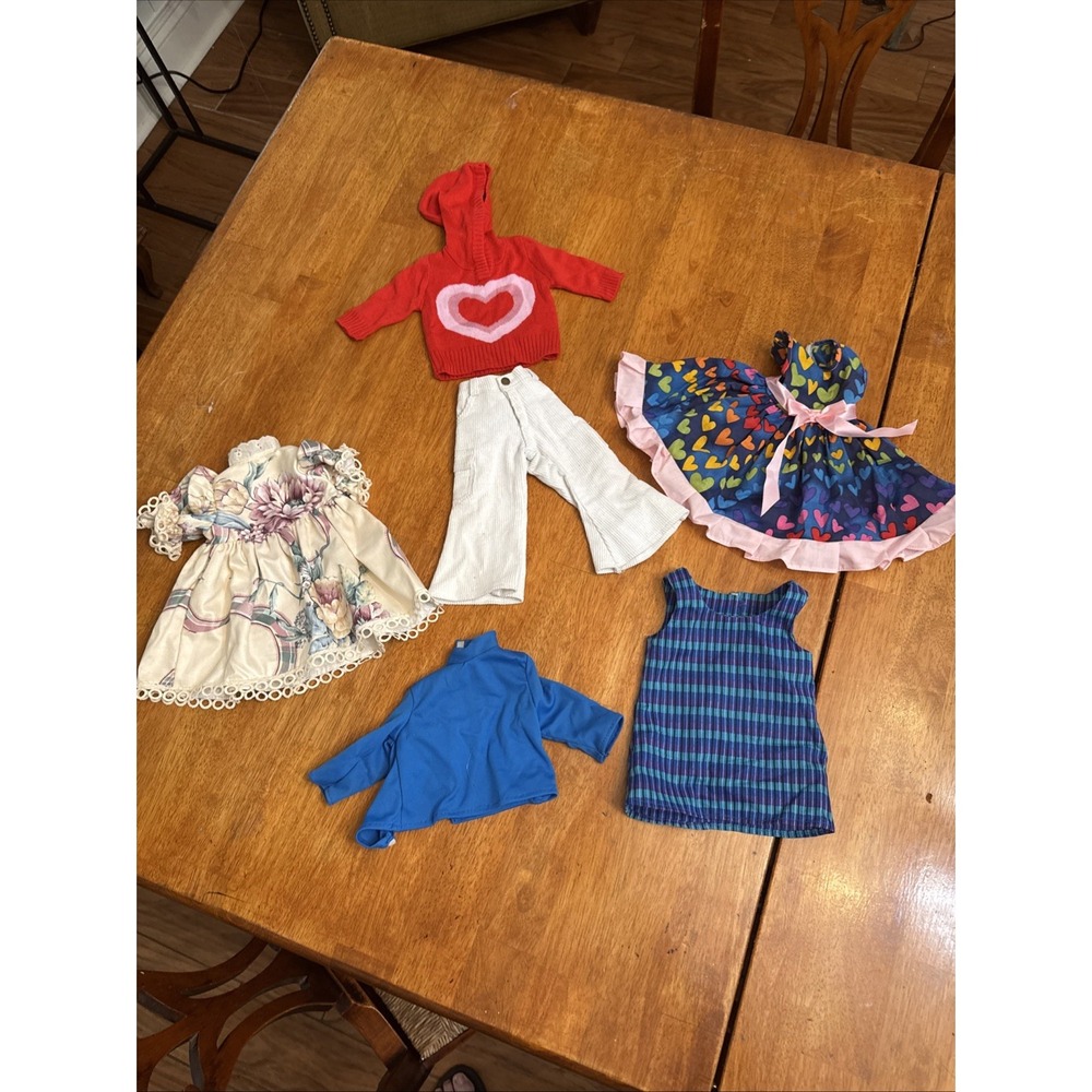 18 Inch Doll Clothes  Fits American Girl Our Generation Doll 6 Pieces Hearts